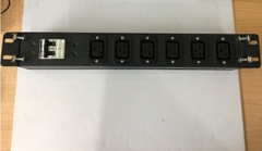 Thanh Phân Phối Nguồn Điện Máy Chủ PDU 1U Rack Moun 19 6 Way IEC C19 Socket For With Power Switch Server Max 16A 250V 3500W BHW-T4 1P C32 MITSUBISHI