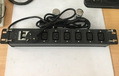 Thanh Phân Phối Nguồn Điện Máy Chủ PDU 1U Rack Moun 19 6 Way IEC C19 Socket BHW-T4 1P C32 MITSUBISHI UK Plug Input Power Plug With Power Cord BS1363 UK 13A 250V 3x1.5mm² Cable Length 2.5M