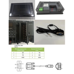 Cáp Lập Trình HMI Samkoon SK Series Với PLC Keyence KV/VisualKV Series Cable RS232 RJ11/RJ12 6 Pin to DB9 Female Dài 3M Có Chống Nhiễu Shielded