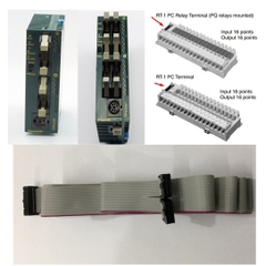 Cáp Kết Nối Cho Bộ Điều Khiển Lập Trình Dòng PLC Panasonic FP0 FP0R FPΣ Với RT-2 RT-1 PC Relay Terminal Part No AY15923 Cable IDC Flat Ribbon Cable 20 Pin to Y Splitter 2 IDC Flat Ribbon 10 Pin Length 1M