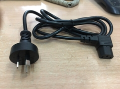 Dây Nguồn 2 Chân Tròn Chữ L Ngóc 90 Độ Vuông Sang Góc Phải AC Power Cord Australia & China IEC60320 IEC C13 RIGHT ANGLE VLX AU10S3 V1625A 10A 250V 3X1.0mm length 1.8M