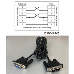 Cáp Kết Nối Điều Khiển RS232C Cable SURUGA SEIKI D100-R9-2 Serial DB9 Male to Female Black Length 2M