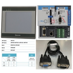 Cáp Lập Trình PLC Programming WEINVIEW-WEINTEK HMI Với SCHLEICHER PLC-CPU XCS 300 RS232 Communication Cable DB9 M/F Dài 1.8M