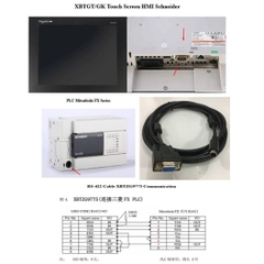 Cáp Lập Trình XBTZG9775 Cable 3M For Màn Hình XBTGT/GK Touch Screen HMI Schneider XBTZG9775 Với PLC Mitsubishi FX Series Communication RS422