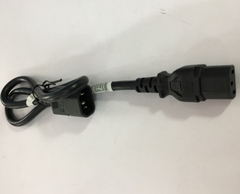 Dây Nguồn Máy Chủ LONGWELL E55349 LS-60 LS-14 142263-008 AC Power Extension Cord IEC320 C13 to IEC320 C14 17AWG 3x1.04 mm² 10A 250V Length 0.7M