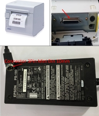 Adapter 24V 2A 48W Original EPSON PS-180 M59A For Máy In Hóa Đơn Epson TM-L90 Connector 3Pin Mini Din 10mm