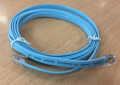 Cáp Điện Thoại Mỏng Dẹt Cisco Telephone Reverse Pinned RJ12 6P6C to RJ12 6P6C 26AWG Flat Blue Length 1M
