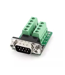 Rắc Cắm Mô Dun Bắt Vít Khối DB9 Connector Male adapter signals Terminal RS232 Serial DTE