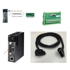 Cáp Điều Khiển UC-ET010-15B 3.3ft Dài 1M Cable MDR 50 Pin Male to Male For DELTA AH10PM-5A Motion Control Modules Với Module Terminal Block UB-10-IO24C