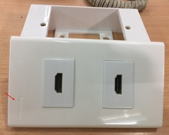 Bộ Outlet Panasonic Wallplate 2 Port HDMI White