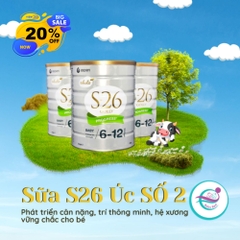 Sữa S26 Úc Số 2 900g