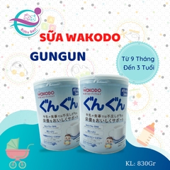 Sữa Wakodo GUNGUN cho bé từ 9 tháng đến 3 tuổi 830gr