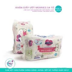 Giấy ướt Merries 54 tờ set 2 (2 bịch)