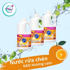 Rửa bát Kao Kyute Kuyte 1380ml (hương cam)