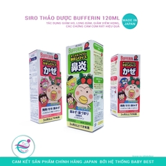 Siro thảo dược Bufferin trị viêm mũi, chảy nước mũi cho bé 120ml (vị dâu)