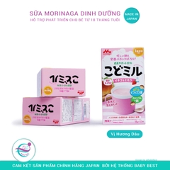 Sữa Morinaga dinh dưỡng vị dâu cho trẻ từ 1.5 tuổi