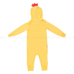 Bộ Bodysuit Dài Liền Nón Con Gà Mihababy