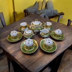 BỘ ẤM TRÀ 15 MÓN MẠ VÀNG 24K THƯỢNG HIỆU HOÀNG GIA Sản xuất tại CH Séc