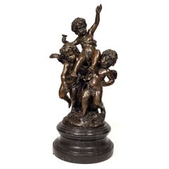 Tượng đồng hun 3 thiên thần M.Moreau- J.B Deposse Paris.