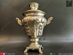 BÌNH SAMOVA TRÁNG BẠC NGA CẮM ĐIỆN