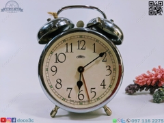 ALARM CLOCK cơ cổ TIỆP KHẮC thương hiệu PRIM màu bạc, số học trò (PVN311)