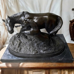 Tượng đôi ngựa đồng mẹ con xuất xứ Pháp