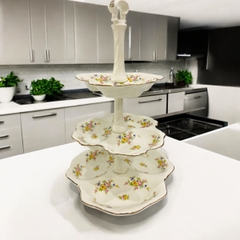 Liễn sứ 3 tầng sản xuất tại Karlovy Vary Cộng hoà Séc mẫu PVN345