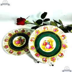 Đôi đĩa trang trí sứ Đức