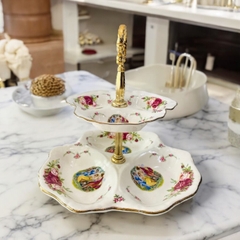 Liễn sứ 2 tầng sản xuất tại Karlovy Vary Cộng hoà Séc mẫu Ba cô gái Hy Lạp