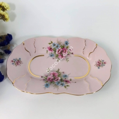 Đĩa sứ hồng- Séc