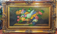 Tranh sơn dầu - Bình hoa - (100x160cm) - Pháp