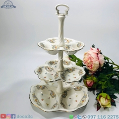 Liễn sứ 3 tầng Karlovy Vary cao 40 cm- Séc