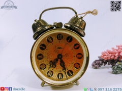 (Mini) ALARM CLOCK cơ cổ TIỆP KHẮC thương hiệu PRIM size mini mặt số LA MÃ (PVN315)