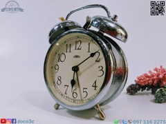 ALARM CLOCK cơ cổ TIỆP KHẮC thương hiệu PRIM màu bạc, số học trò (PVN311)