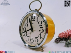 ALARM CLOCK cơ cổ TIỆP KHẮC thương hiệu PRIM màu vàng, số học trò (PVN309)