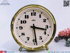 ALARM CLOCK cơ cổ TIỆP KHẮC thương hiệu PRIM màu đen ( PVN308)