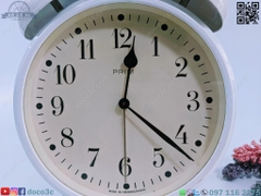 (Big size) ALARM CLOCK cơ cổ TIỆP KHẮC thương hiệu Prim màu trắng (PVN318)