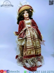 BÚP BÊ SỨ CÔ GÁI QUÝ TỘC SẢN XUẤT TẠI ĐỨC CAO 50 CM