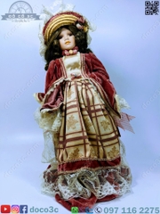 BÚP BÊ SỨ CÔ GÁI QUÝ TỘC SẢN XUẤT TẠI ĐỨC CAO 50 CM