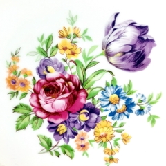 Đĩa trang trí sứ mạ vàng Đức