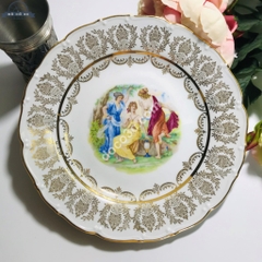 Đĩa trang trí 'Câu chuyện tình yêu' Fragonard Tiệp Khắc - size 25cm