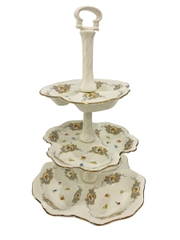 Liễn sứ 3 tầng sản xuất tại Karlovy Vary Cộng hoà Séc mẫu PVN344