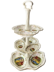 Liễn sứ 3 tầng sản xuất tại Karlovy Vary Cộng hoà Séc mã PVN346