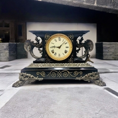 Đồng hồ cổ lò sưởi Ansonia tượng rồng lửa