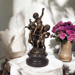 Tượng đồng hun 3 thiên thần M.Moreau- J.B Deposse Paris.