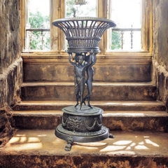 Chậu trồng cây đồng tượng 3 cậu bé France