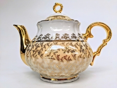 (Bán buôn, bán lẻ) BỘ ẤM TRÀ 15 MÓN VẼ VÀNG 24K Sản xuất tại CH Séc (Tiệp Khắc)