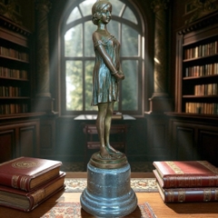 Tượng đồng “Cô gái giữa ranh giới thời gian