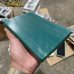 Đệm cao su silicon xanh độ cứng 7.5 165x107x17