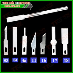 Lưỡi dao khắc trổ kỹ thuật, trạm trổ, dao mổ ( Hộp 10 cái )